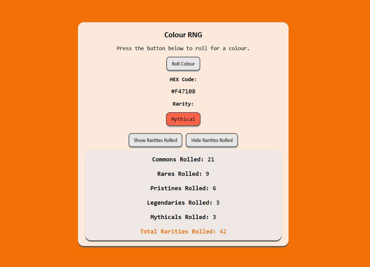 Colour RNG Game - Image
